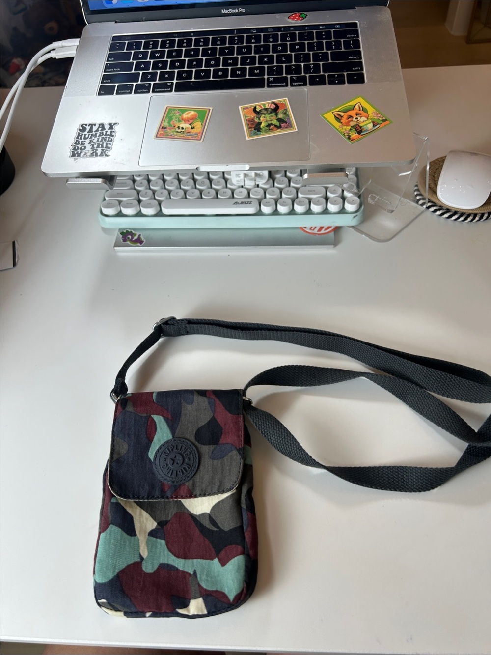 Kipling Camouflage Crossbody Bag